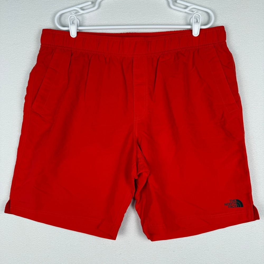 The North Face Mens Red Class V Pull-On Shorts XL Long NF0A3T2J Flashdry Hiking